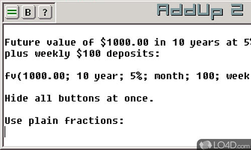 Screenshot of AddUp - All-purpose calculator with a rich set of functions for finance