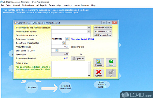 It will manage invoices and details about customers - Screenshot of Adminsoft Accounts