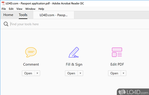 Fresh visuals and cloud sharing for PDFs - Screenshot of Adobe Acrobat Reader DC
