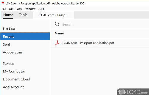 Adobe Acrobat Reader DC Screenshot