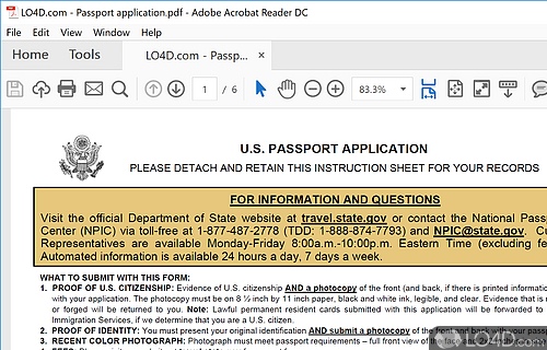 Well-rounded PDF reader that provides cloud sharing, carefully selected text reading options - Screenshot of Adobe Acrobat Reader DC