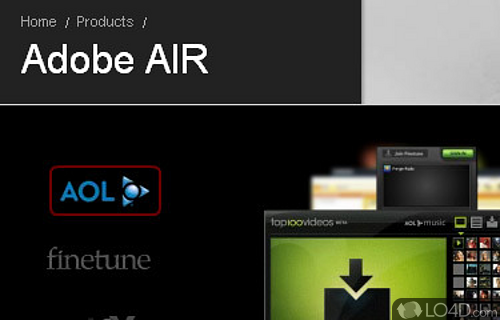 Screenshot of Adobe AIR - Cross-platform runtime that allows you to deploy cross-platform apps