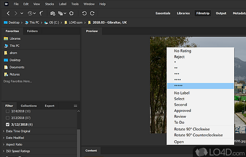 Organization tool - Screenshot of Adobe Bridge