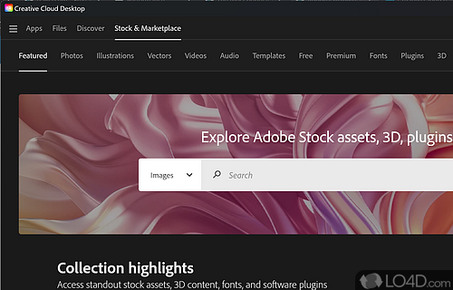 Adobe CC - Screenshot of Adobe Creative Cloud
