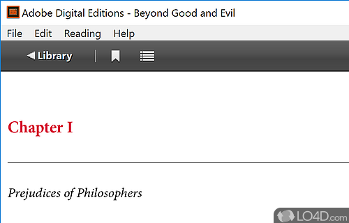 Basic ebook manager and reader from Adobe - Screenshot of Adobe Digital Editions