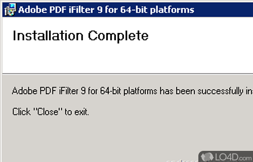 Adobe PDF iFilter Screenshot