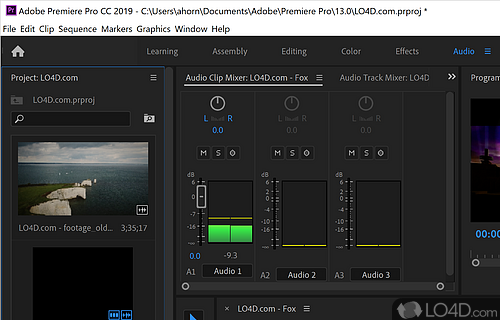 Creative Cloud - Screenshot of Adobe Premiere Pro