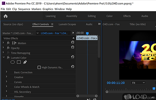 Premiere Clip - Screenshot of Adobe Premiere Pro