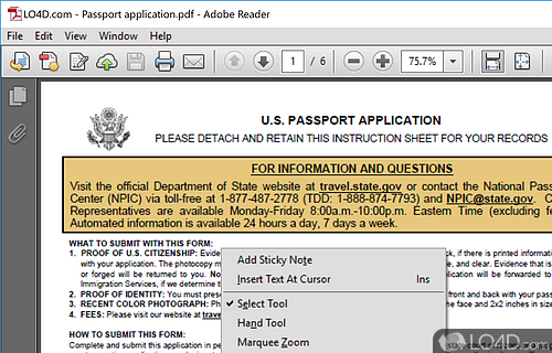 Can open PDF documents - Screenshot of Adobe Reader XI