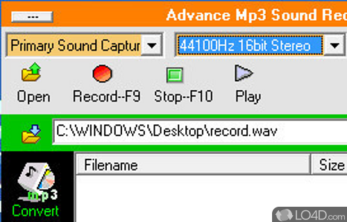 Advance mp3 sound Recorder Screenshot