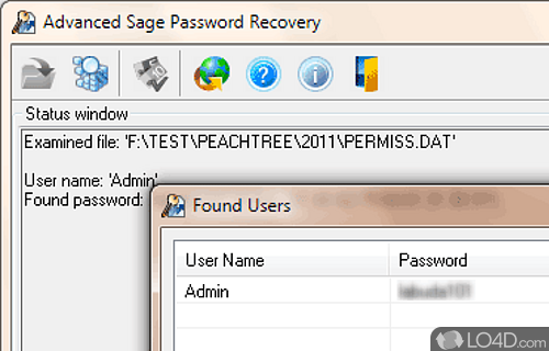 Advanced ACT Password Recovery Screenshot