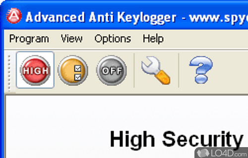 Screenshot of Advanced Anti Keylogger - User interface