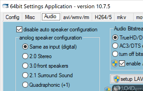 Solves format compatibility issues - Screenshot of ADVANCED Codecs