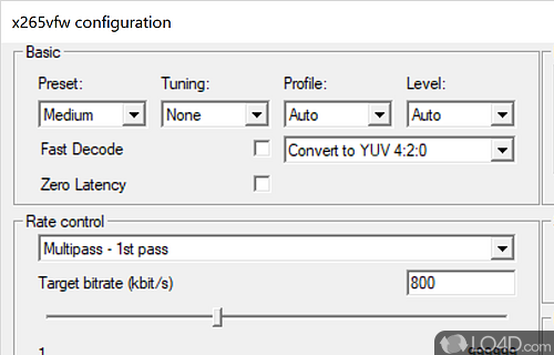 STANDARD Codecs - Screenshot of ADVANCED Codecs