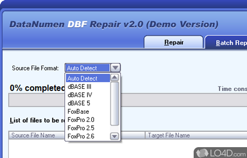 Advanced DBF Repair Screenshot