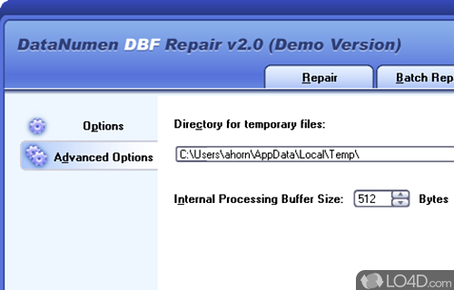 Advanced DBF Repair screenshot