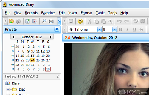 Advanced Diary Screenshot