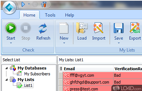 Advanced Email Verifier Screenshot