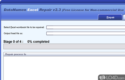Enables you to repair corrupt Excel files from hard drive - Screenshot of Advanced Excel Repair