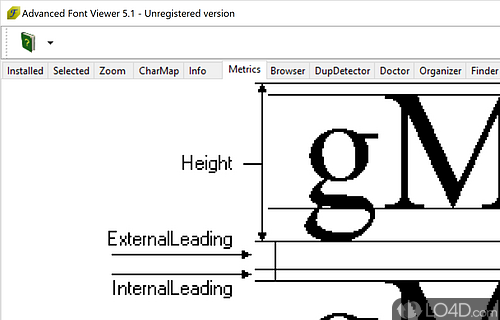 Advanced Font Viewer screenshot