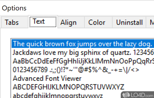 Advanced Fonts Viewer screenshot