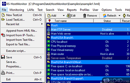 Advanced Host Monitor screenshot