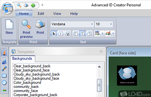 Advanced ID Creator Personal Screenshot