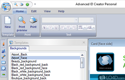 Advanced ID Creator - Screenshot of Advanced ID Creator Personal