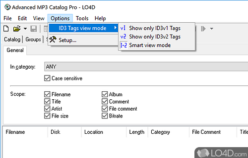 Advanced MP3 Catalog Pro screenshot