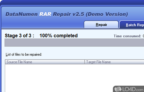 Advanced RAR Repair Screenshot