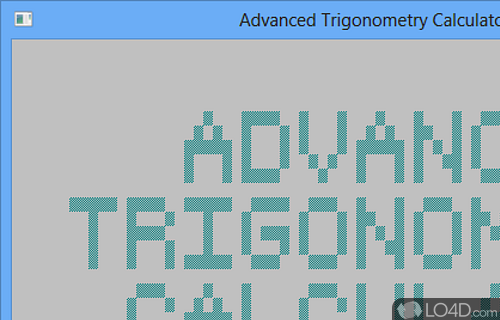 Screenshot of Advanced Trigonometry Calculator - Perform trigonometry calculations with the console-like GUI of this app