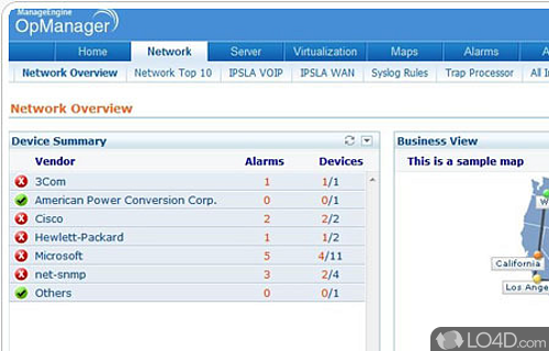 AdventNet ManageEngine OpManager Screenshot