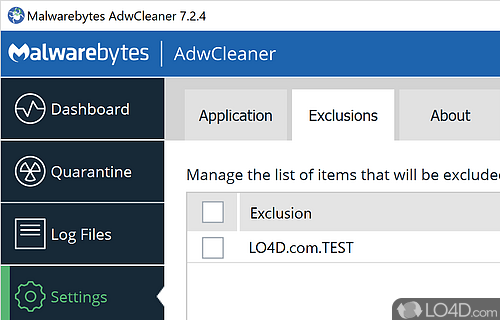 Simple application - Screenshot of AdwCleaner