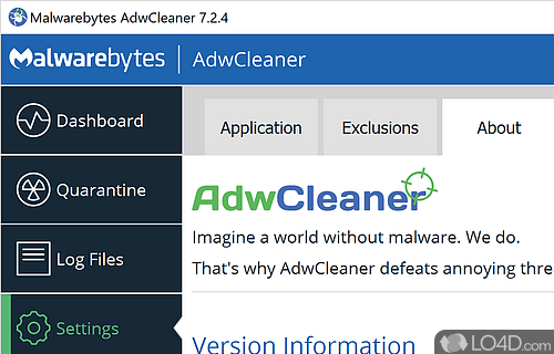 Portable app - Screenshot of AdwCleaner
