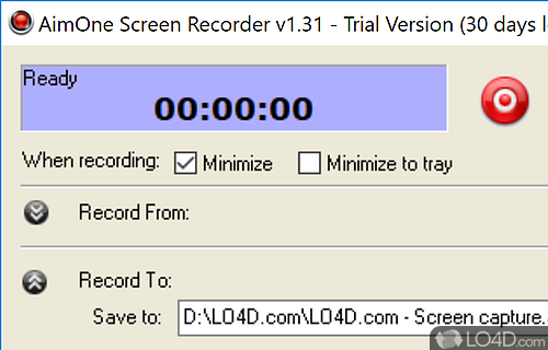 AimOne Screen Recorder Screenshot