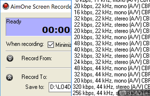 AimOne Screen Recorder screenshot