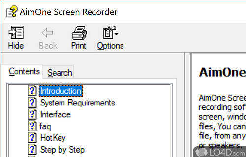 AimOne Screen Recorder screenshot