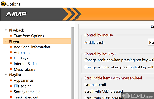 Multiformat Playback: - Screenshot of AIMP