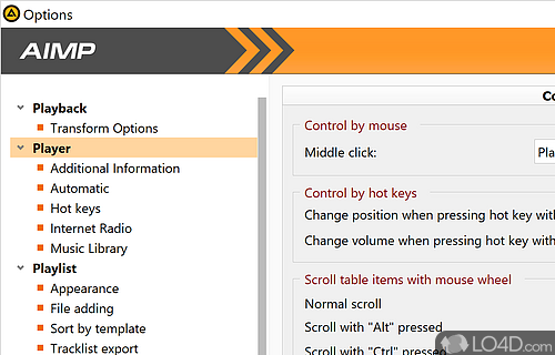 18-band equalizer and built-in sound effects - Screenshot of AIMP