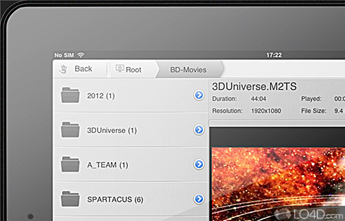Screenshot of Air Playit Server - Stream multimedia content such as video and audio files to iPhone, iPad and iPod