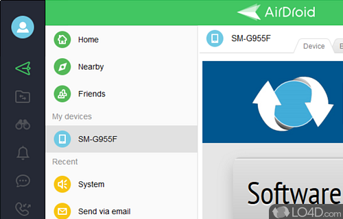 Direct connection between your phone and desktop - Screenshot of AirDroid