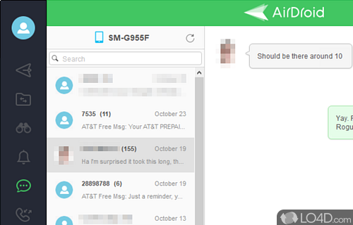 Wirelessly control your Android device from the browser - Screenshot of AirDroid