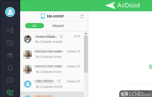 Wireless file transfers - Screenshot of AirDroid