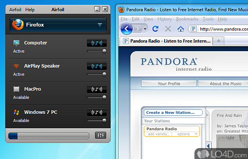 Screenshot of Airfoil - Software utility that can enjoy the music you play on computer on numerous types of remote devices you own