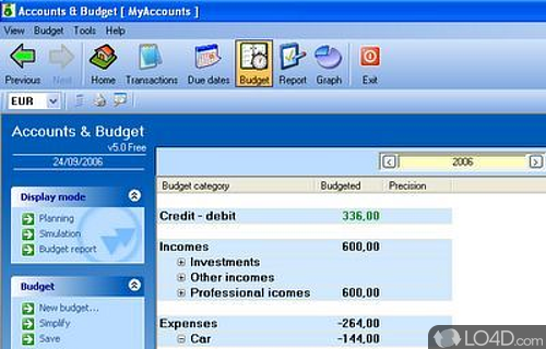 AlauxSoft Accounts and Budget Free Screenshot