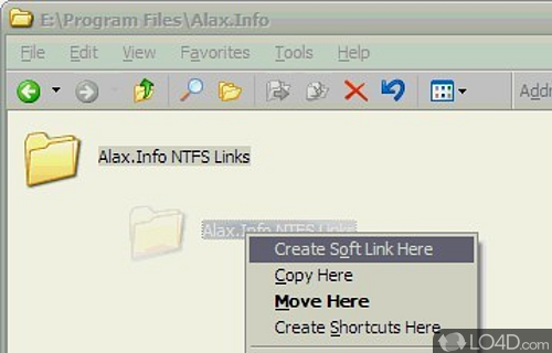 Alax.Info NTFS Links Screenshot