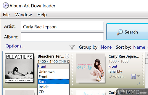 Manage musci albums - Screenshot of Album Art Downloader