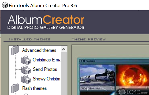 Sleek and lightweight user interface - Screenshot of Album Creator Pro