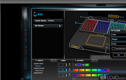 Screenshot of Alienware AlienFX - Monitor hardware components