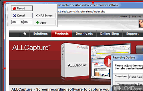 Screenshot of ALLCapture - Recording is – easy and quick